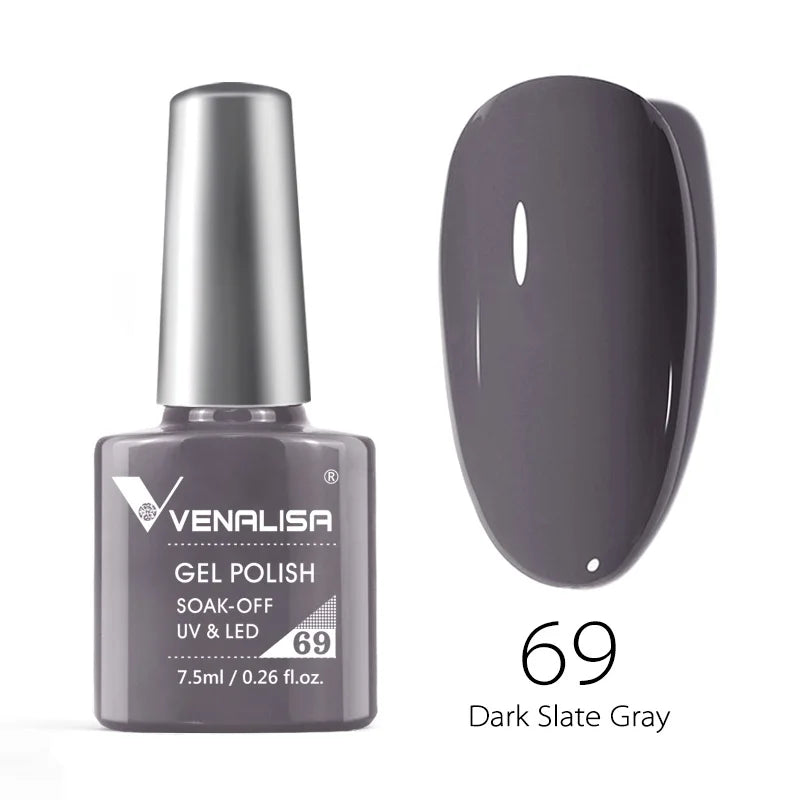 VENALISA Smalto gel per unghie Semi permanente Gellack Nail Art Salon 120 Glitter colorati 7,5 ml Soak off Vernice gel per unghie UV LED organico