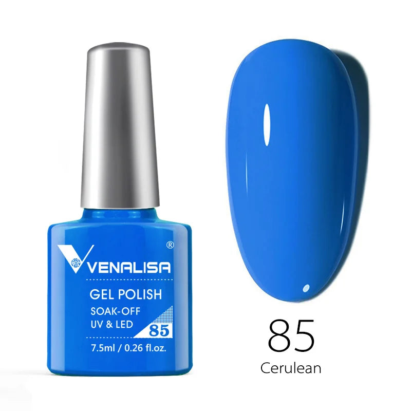 VENALISA Smalto gel per unghie Semi permanente Gellack Nail Art Salon 120 Glitter colorati 7,5 ml Soak off Vernice gel per unghie UV LED organico
