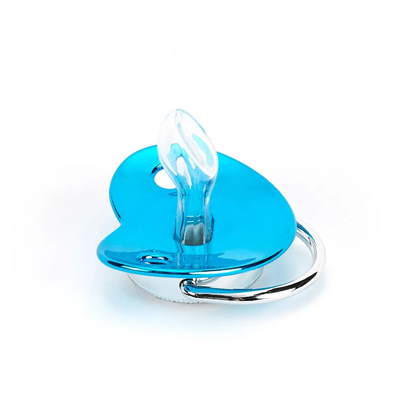 Ciuccio Vuoto Personalizzabile con Clip e Catena – Silicone BPA Free, Regalo Neonato