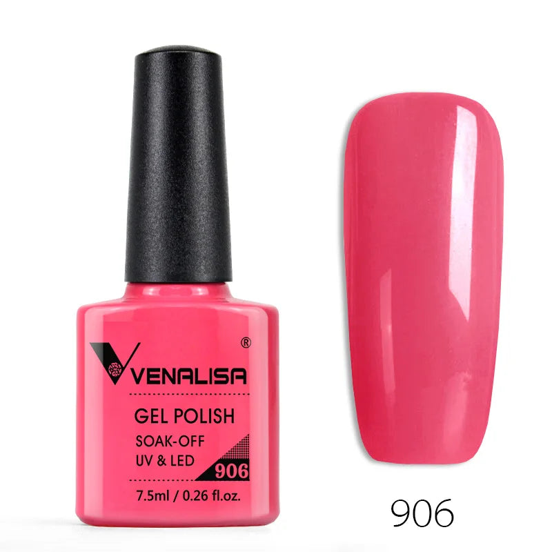 VENALISA Smalto gel per unghie Semi permanente Gellack Nail Art Salon 120 Glitter colorati 7,5 ml Soak off Vernice gel per unghie UV LED organico