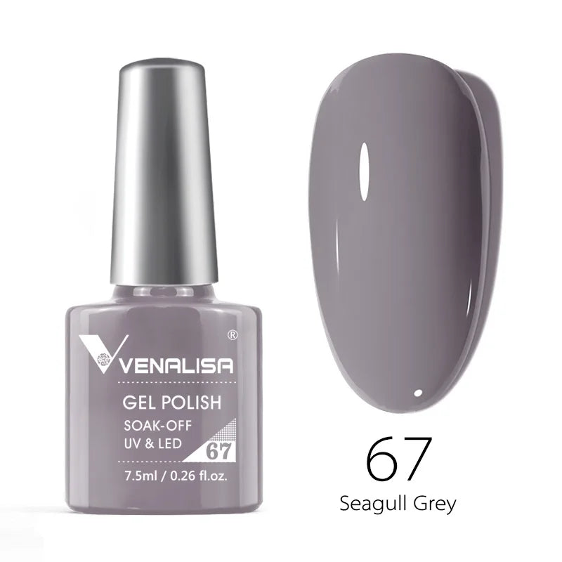 VENALISA Smalto gel per unghie Semi permanente Gellack Nail Art Salon 120 Glitter colorati 7,5 ml Soak off Vernice gel per unghie UV LED organico