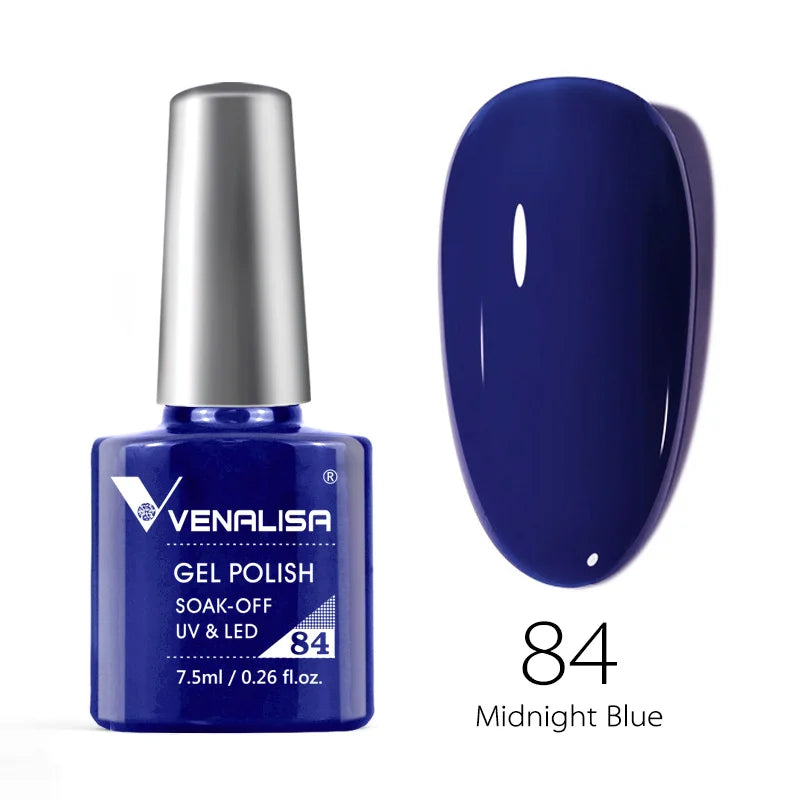 VENALISA Smalto gel per unghie Semi permanente Gellack Nail Art Salon 120 Glitter colorati 7,5 ml Soak off Vernice gel per unghie UV LED organico