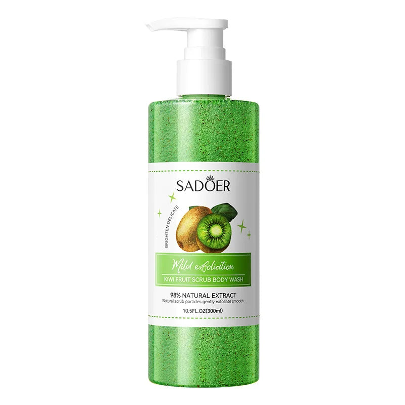 Gel Doccia Esfoliante 300ml – Scrub Naturale, Illuminante & Profumato | Donna