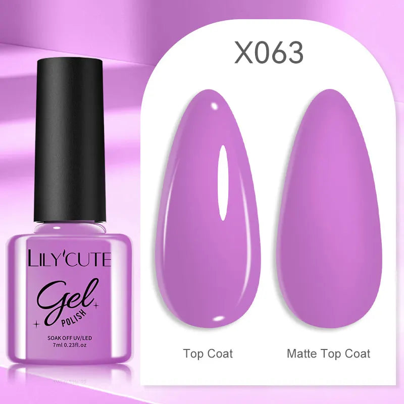 Smalto Gel Semi-Permanente LILYCUTE – 150+ Colori, UV/LED, Lunga Durata 30 Giorni