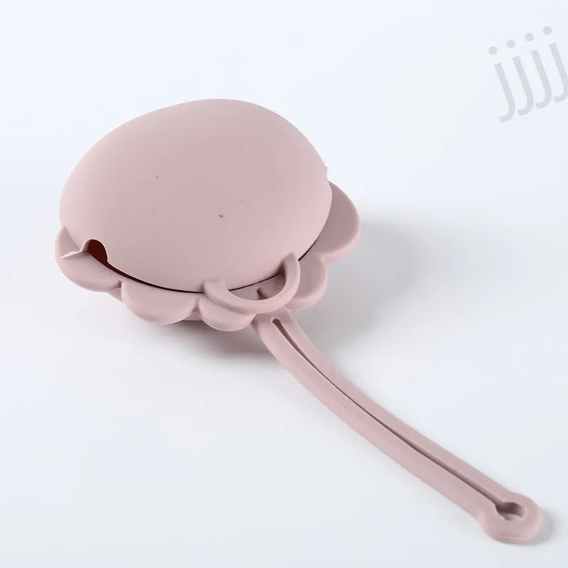 Custodia Porta Ciuccio in Silicone con Cordino Anti-Caduta | 9 Colori
