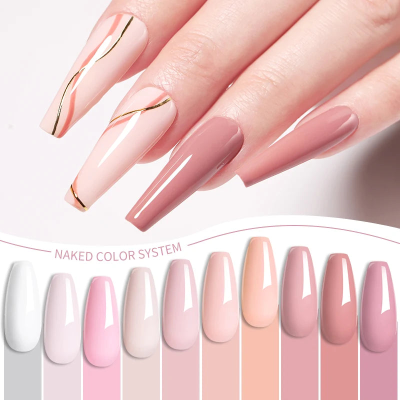 LILYCUTE Set di 6 Smalti Gel per Unghie Fai-da-Te 7ML, Rosa Brillante, Accessori per Nail Art, Smalto Gel UV LED Soak-Off