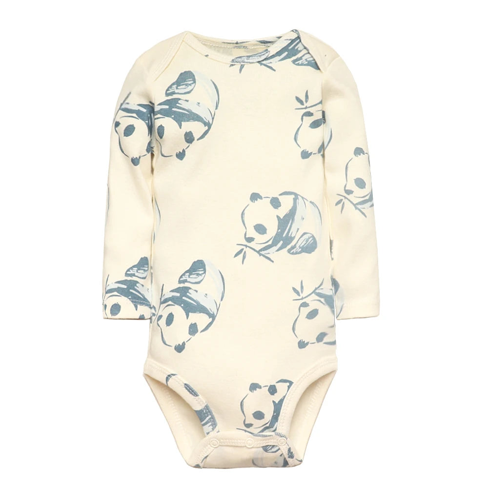 Tute per neonato 5 pezzi Set di vestiti per neonato Abbigliamento per bambina per bambino 100% cotone morbido per neonato Nuove tute per neonato in cartone animato