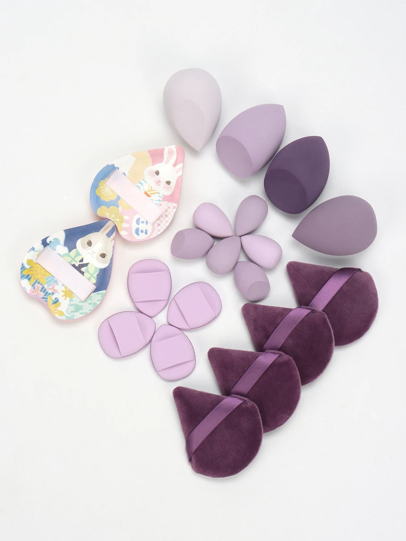 Set 20 Spugnette per Trucco 6cm – Per Crema, Cipria e Correttore, 16 Colori