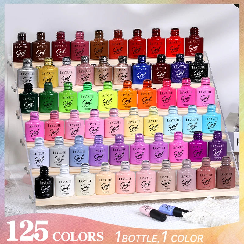 Smalto Gel Semi-Permanente LILYCUTE – 150+ Colori, UV/LED, Lunga Durata 30 Giorni