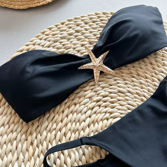 Bikini Push Up con Dettaglio ad Arco | Costume da Bagno Donna Sexy Vita Bassa