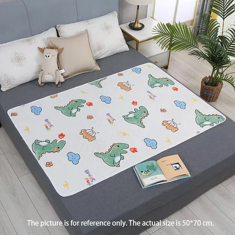 Tappetino Lavabile HOMEFISH per Materasso, Protezione Letto per Bambini e Neonati, Simpatico Cartone Animato, Traspirante