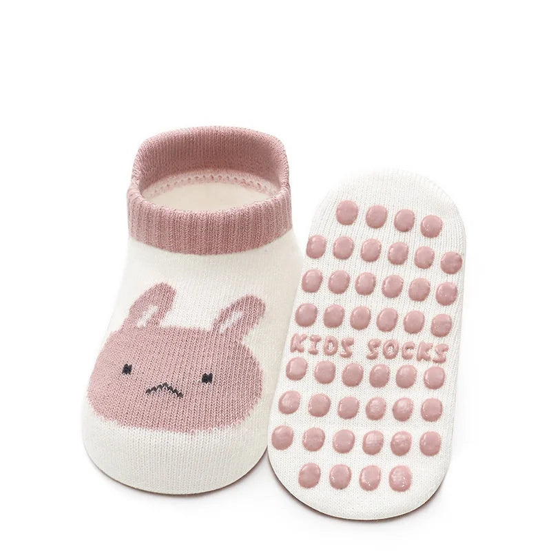 Calzini da pavimento per bambini per ragazze Ragazzi Primavera Autunno Cotone Cartoon Calzini antiscivolo per bambini Calzino casual per bambini