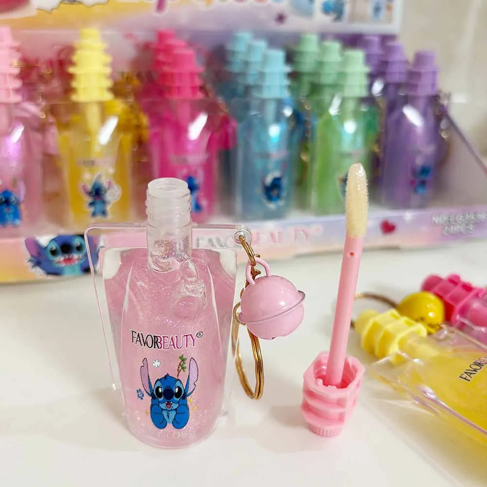 Set 24 Lip Gloss Stitch – Con Portachiavi, Waterproof & Lunga Durata