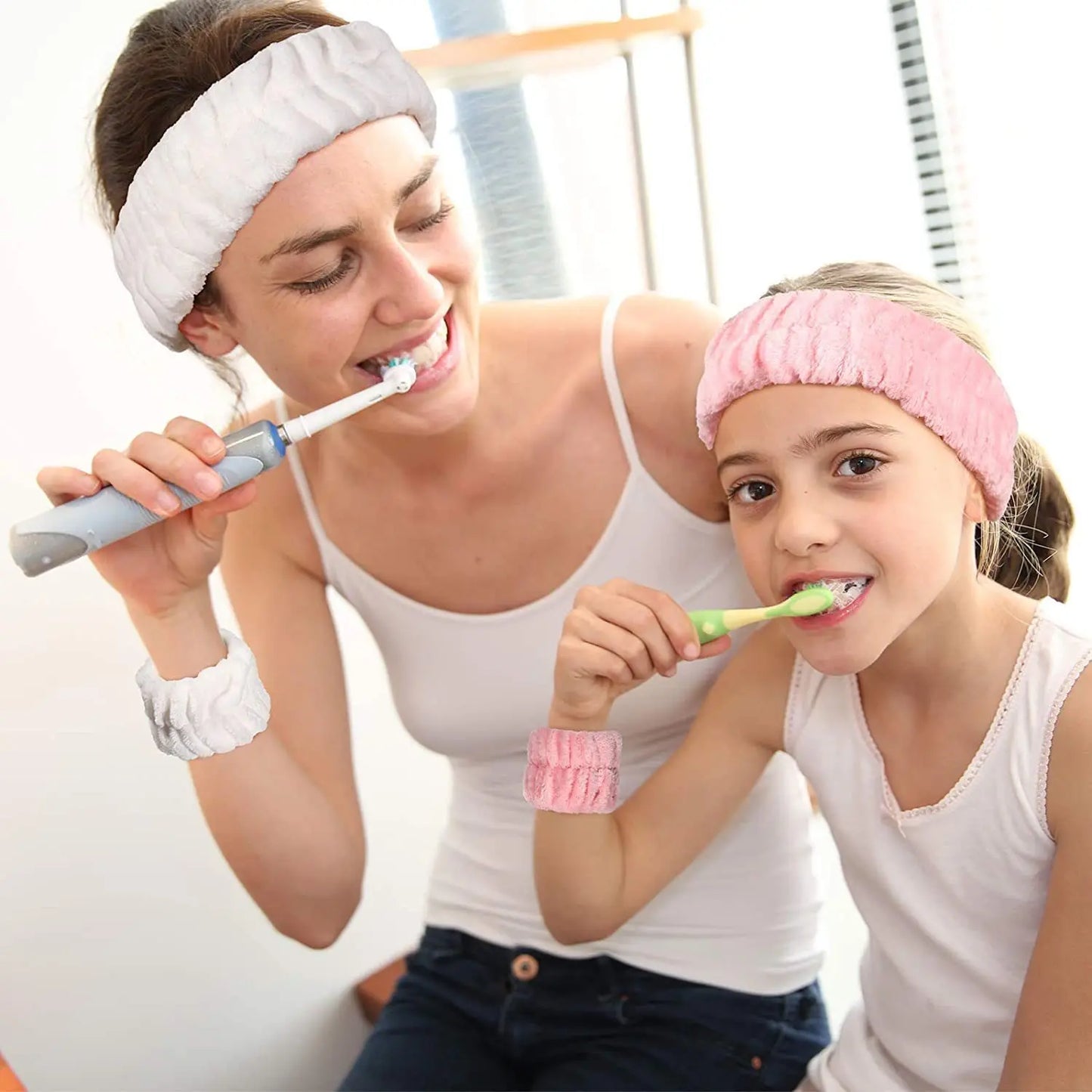 Fascia per Capelli da Donna per Lavaggio Viso e Trucco — Impermeabile