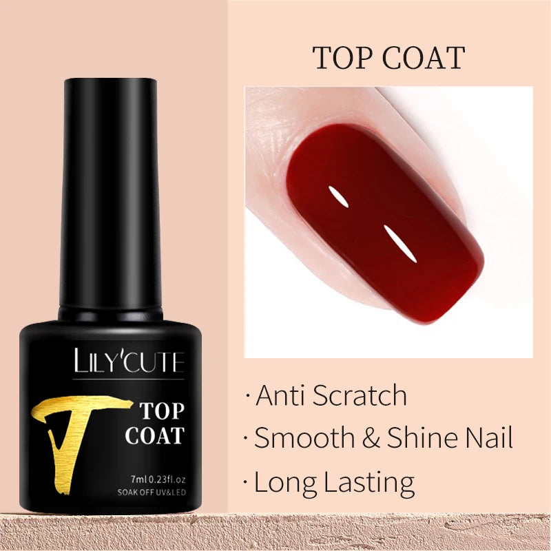 Smalto Gel Semi-Permanente LILYCUTE – 150+ Colori, UV/LED, Lunga Durata 30 Giorni