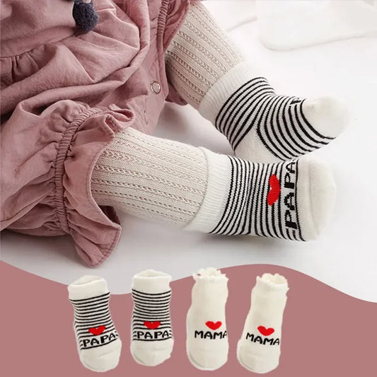 Calzini in Cotone per Neonati — Mum & Dad, 0-12 Mesi
