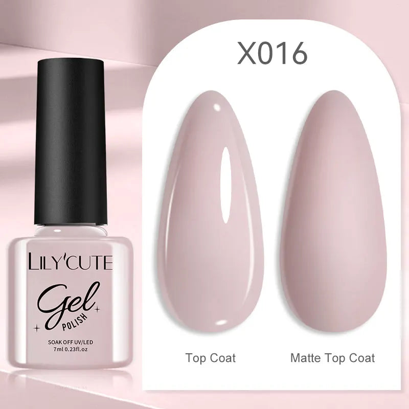 Smalto Gel Semi-Permanente LILYCUTE – 150+ Colori, UV/LED, Lunga Durata 30 Giorni
