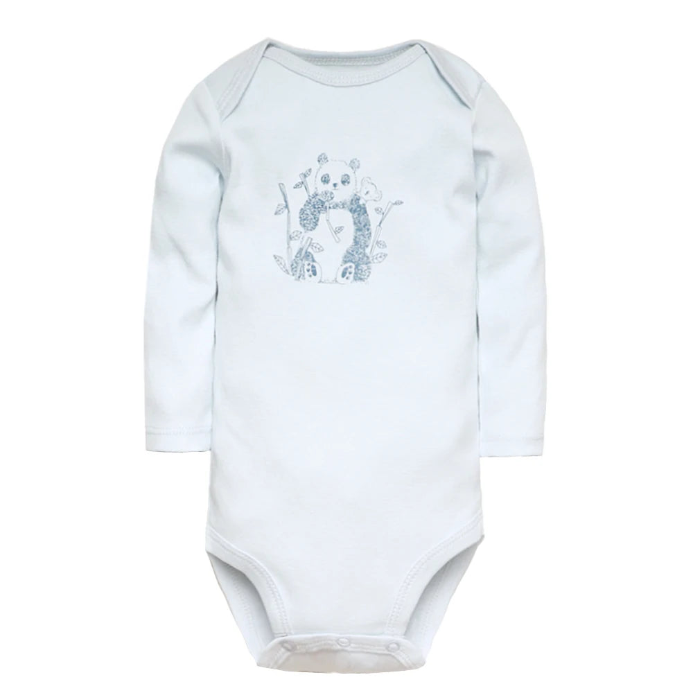 Tute per neonato 5 pezzi Set di vestiti per neonato Abbigliamento per bambina per bambino 100% cotone morbido per neonato Nuove tute per neonato in cartone animato