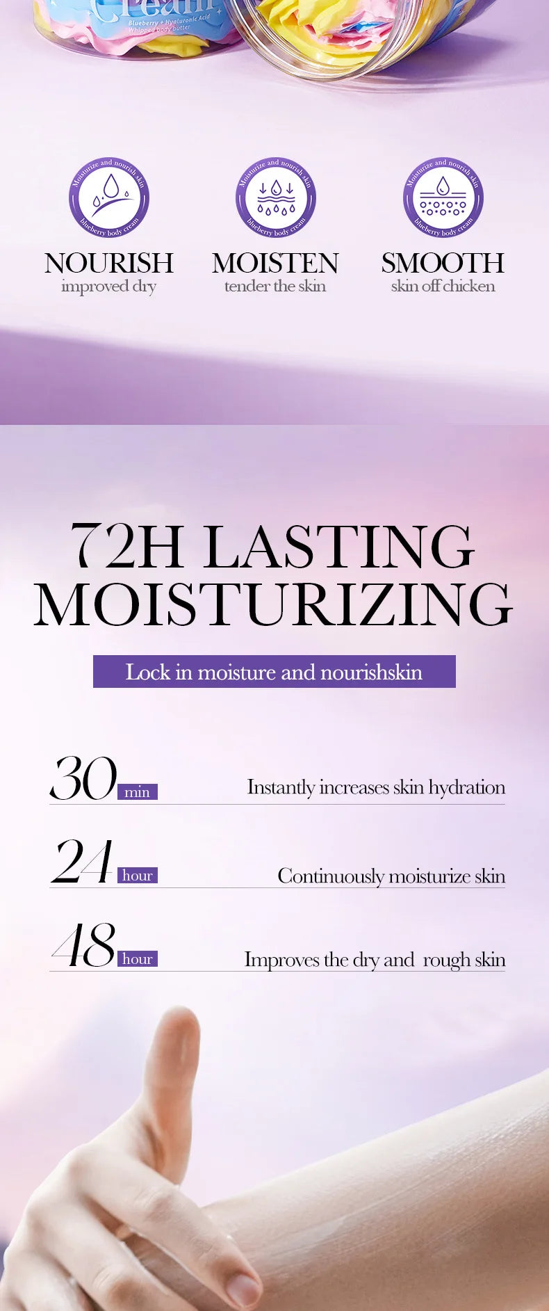 Crema Corpo al Burro con Acido Ialuronico 180g – 4 Fragranze | SADOER