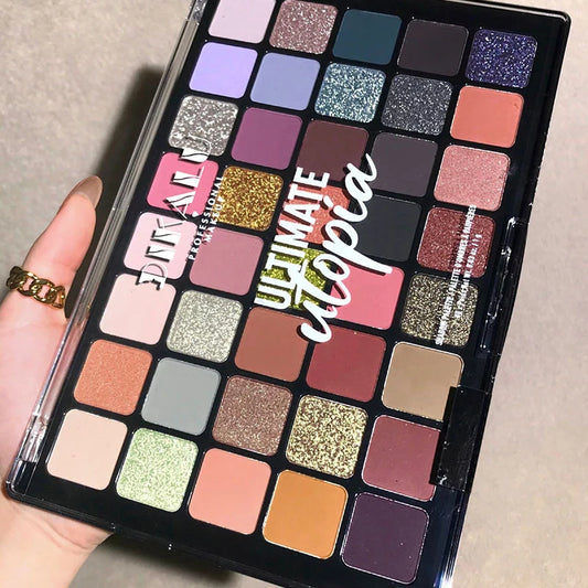 DIKALU Palette Ombretti 40 Colori – Glitter, Opachi e Metallici, Impermeabile