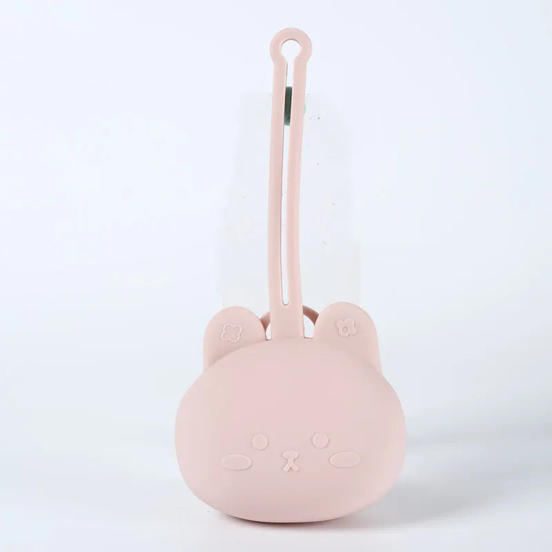 Custodia Porta Ciuccio in Silicone con Cordino Anti-Caduta | 9 Colori