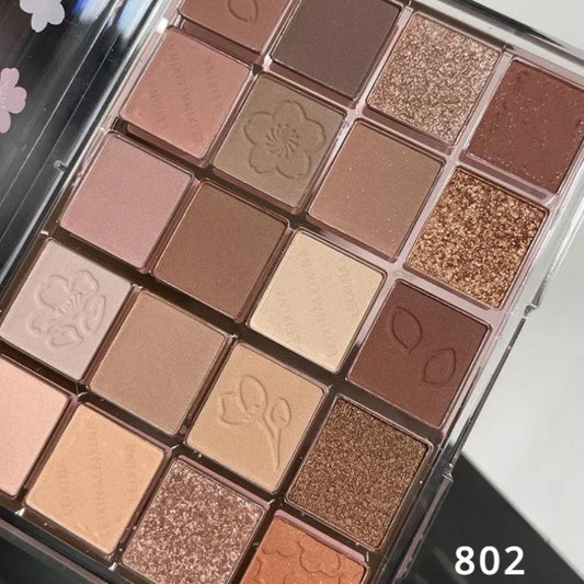 Palette Ombretti 20 Colori – Opachi, Glitter e Shimmer, Impermeabile 20g