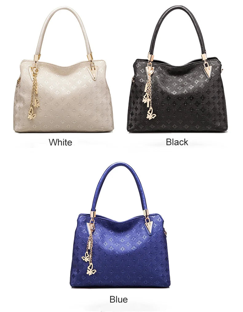 Set 4 Borse Donna – Tote Grande + Tracolla + Pochette + Portacarte | 4 Colori | Ufficio Shopping Party