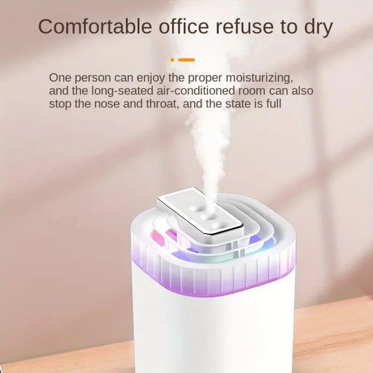 Umidificatore ad Ultrasuoni 3L con Luce Notturna e Diffusore Aromatico | USB Silenzioso