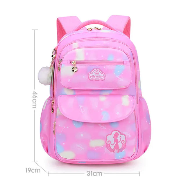 Zaino Scolastico per Ragazze e Adolescenti in Nylon – 3 Stili, Multi Colori | AyeBeau