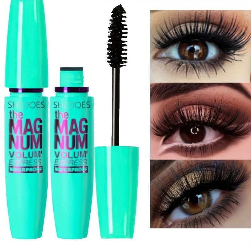 Mascara Nero 4D in Fibra Liquida – Ispessente, Allungante & Volumizzante | Trucco Occhi Professionale