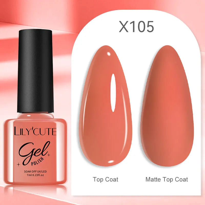 Smalto Gel Semi-Permanente LILYCUTE – 150+ Colori, UV/LED, Lunga Durata 30 Giorni