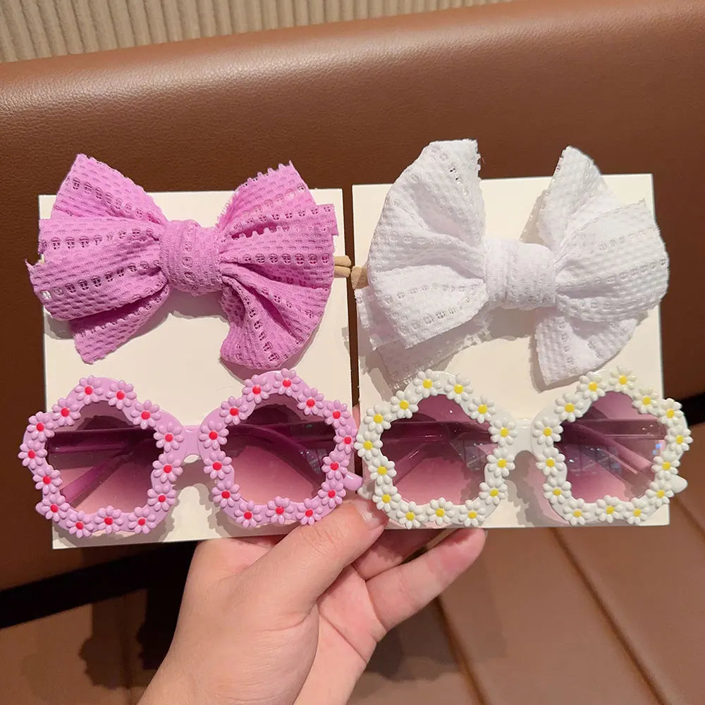 Fascia per Capelli con Fiocco Bambina — 6 Colori, Taglia Unica