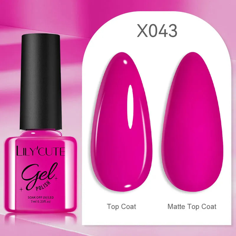 Smalto Gel Semi-Permanente LILYCUTE – 150+ Colori, UV/LED, Lunga Durata 30 Giorni