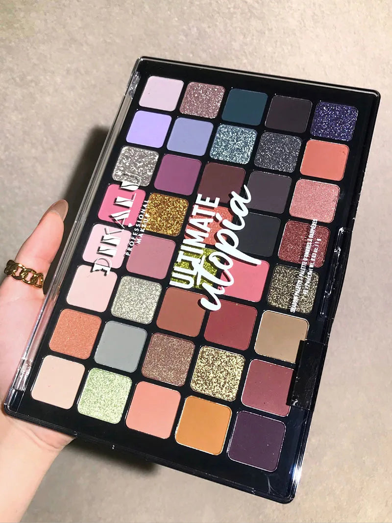 DIKALU Palette Ombretti 40 Colori – Glitter, Opachi e Metallici, Impermeabile