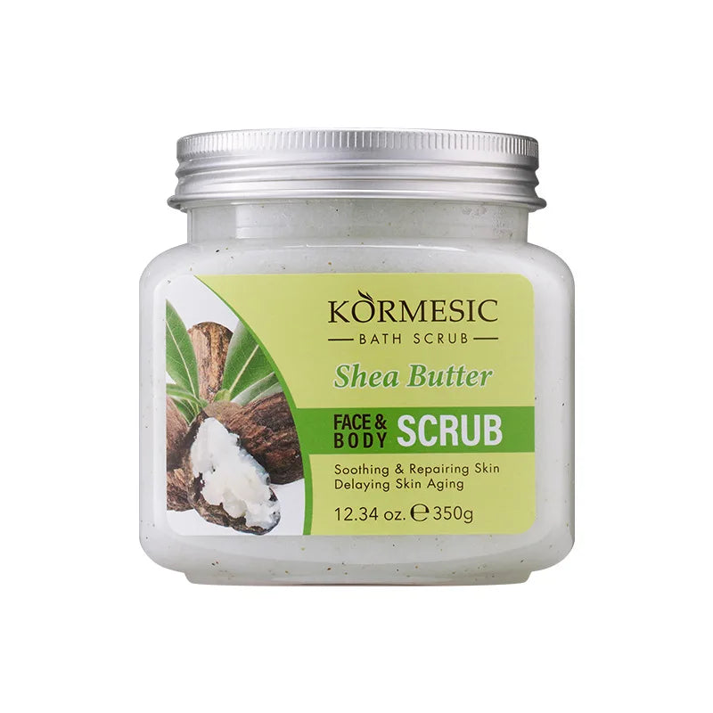Scrub Corpo KORMESIC – Esfoliante Viso e Corpo Idratante | Curcuma, Rosa, Latte, Shea
