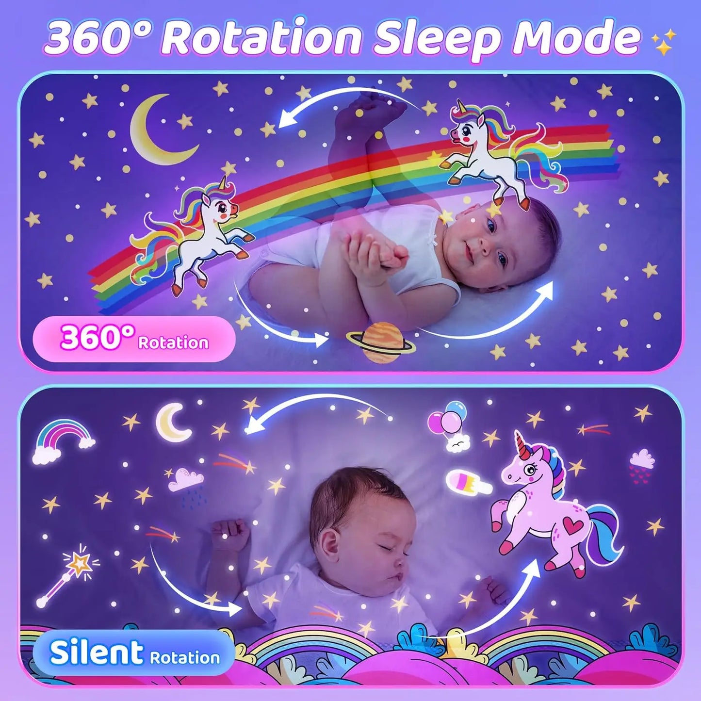 Proiettore stellare per bambini 12 pellicole Luci stellare per proiettore da soffitto Lampada notturna per bambini con altoparlante Bluetooth Regali squisiti