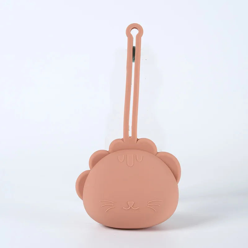 Custodia Porta Ciuccio in Silicone con Cordino Anti-Caduta | 9 Colori