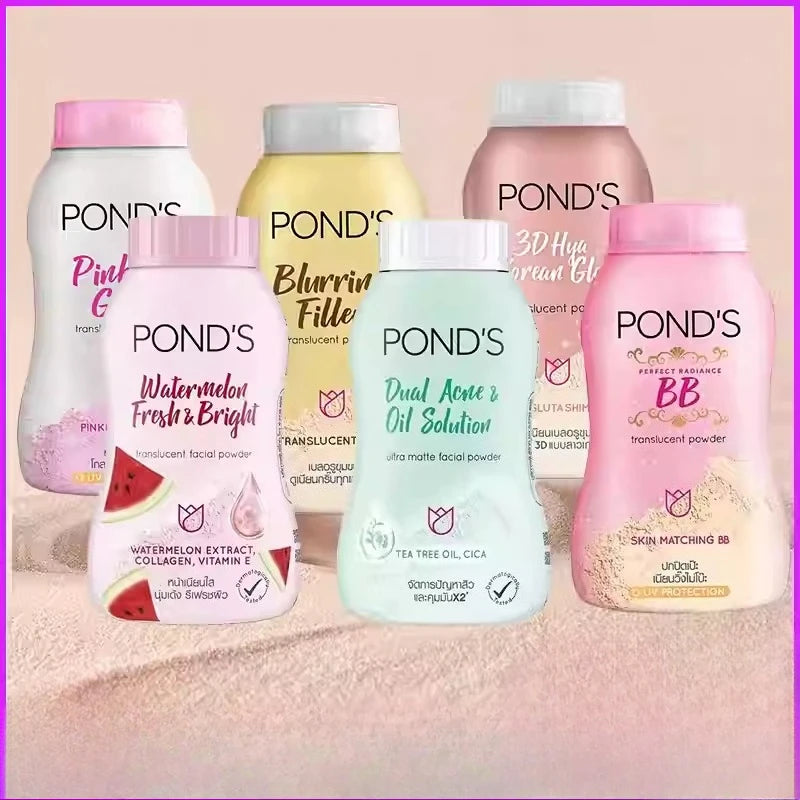 PONDS Thailand Setting Powder, Polvere Viso Leggera per il Fissaggio del Trucco, Controllo dell'Olio e Finitura Opaca a Lunga Durata