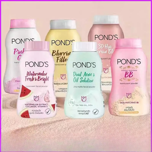 PONDS Thailand Setting Powder, Polvere Viso Leggera per il Fissaggio del Trucco, Controllo dell'Olio e Finitura Opaca a Lunga Durata