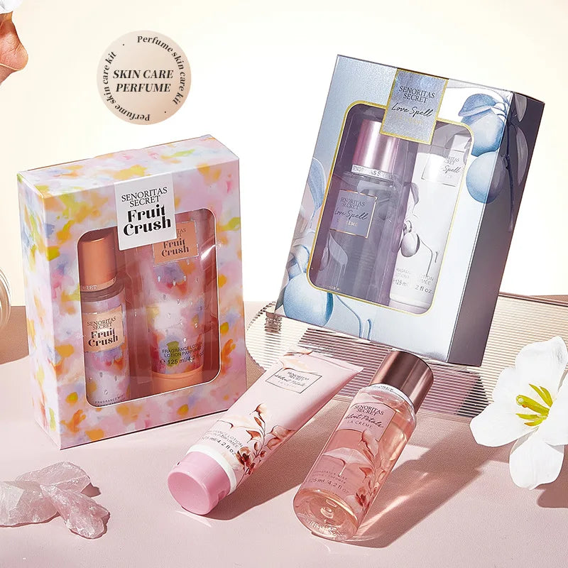Set Crema Corpo & Spray Profumato 250g – 4 Fragranze Gourmand | Regalo | Jaysuing