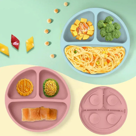 Set Stoviglie in Silicone per Bambini – Piatto, Ciotola, Tazza & Posate | 6-9 Pezzi