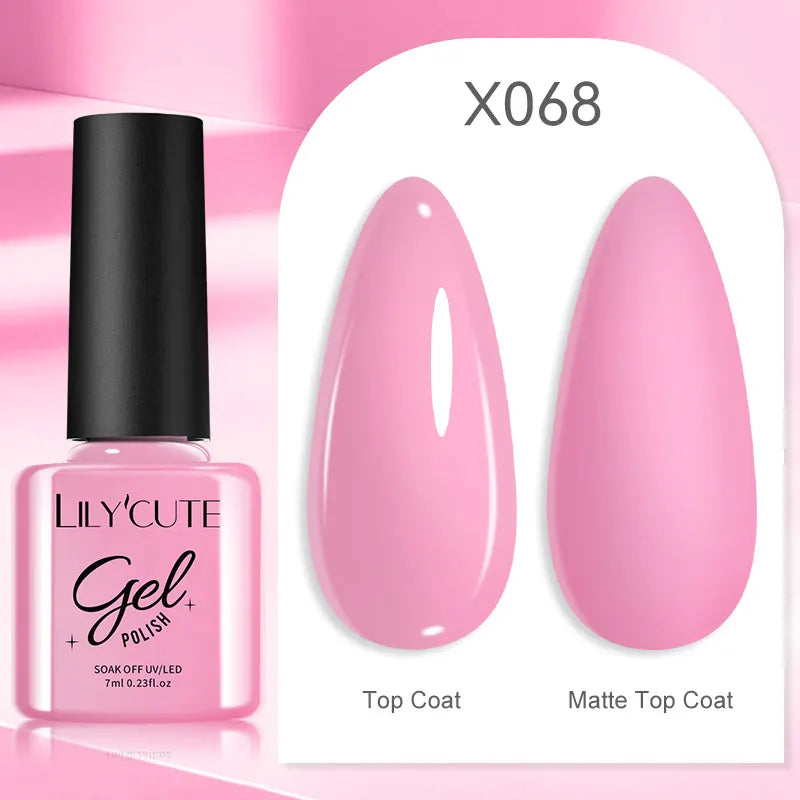 Smalto Gel Semi-Permanente LILYCUTE – 150+ Colori, UV/LED, Lunga Durata 30 Giorni