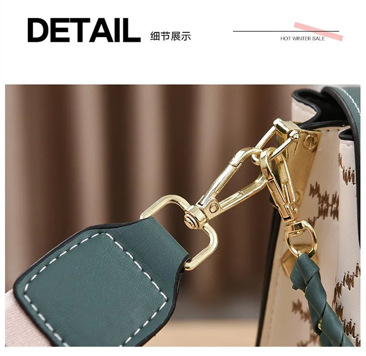 Versione coreana della piccola borsa quadrata semplice e alla moda, versatile borsa a tracolla alla moda, mini telefono cellulare alla moda