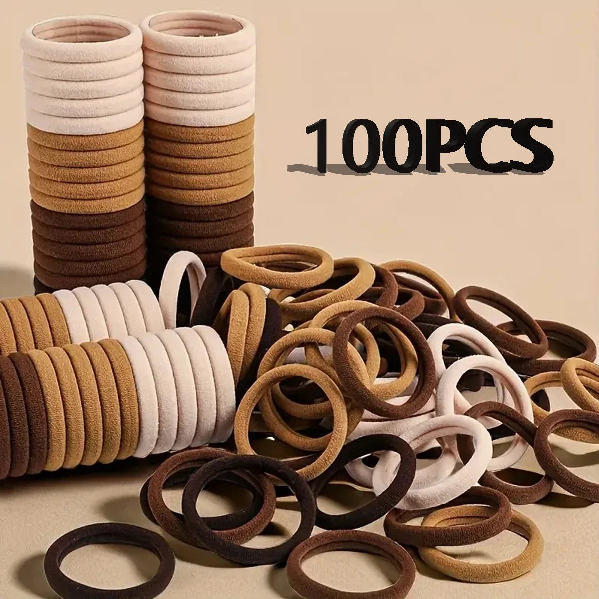 30-200 pezzi Accessori per capelli per donna ragazza Fasce per capelli di base Fascia Corde per capelli Cravatte Porta coda di cavallo Nylon semplice e alla moda