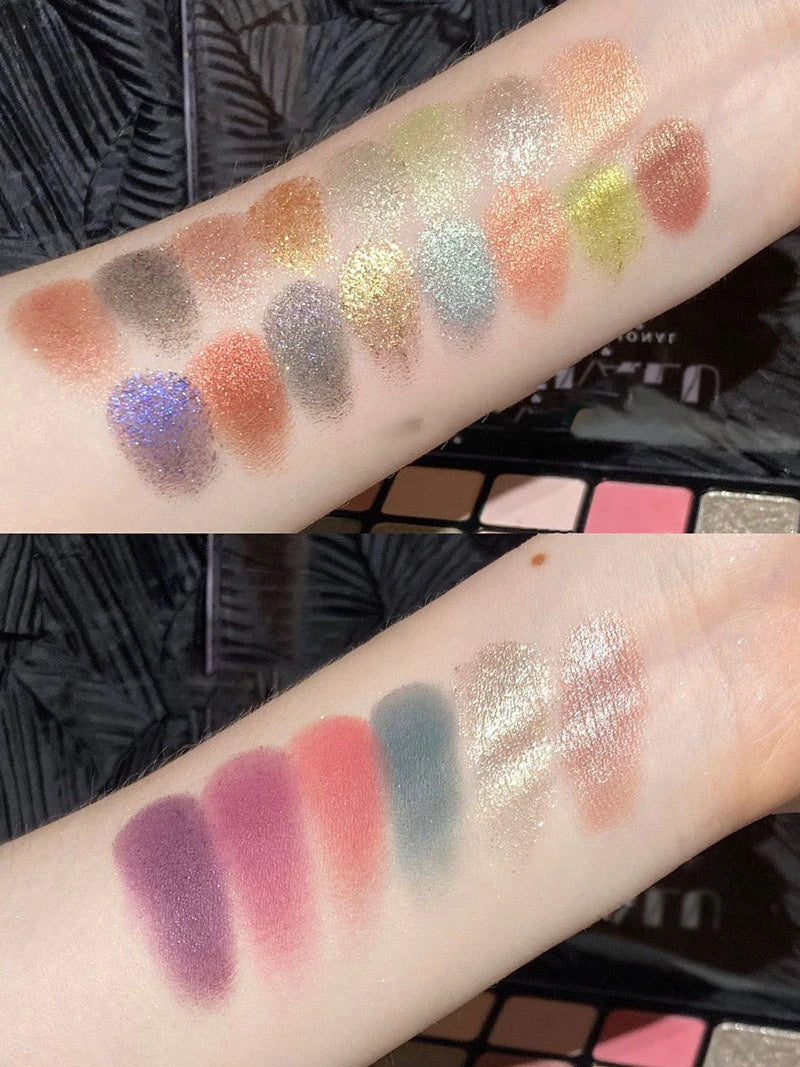 DIKALU Palette Ombretti 40 Colori – Glitter, Opachi e Metallici, Impermeabile