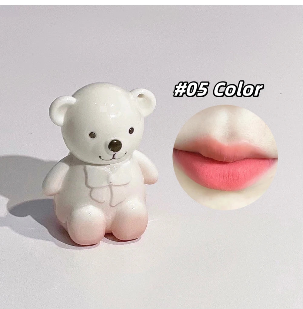 Set Trucco Orso Bear Family – 6 Rossetti Opachi + Specchio + Collana | Regalo