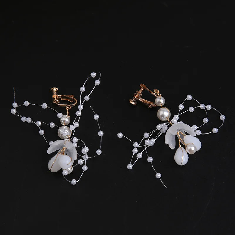 Fascia Floreale con Perle — Bambina e Sposa