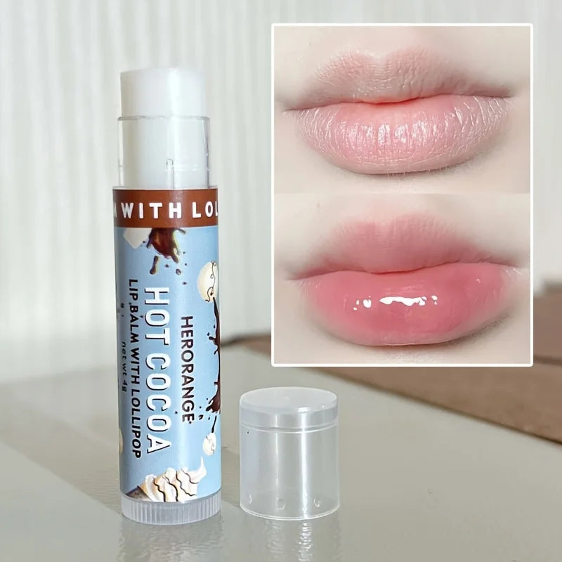 Balsamo Labbra Idratante 4g – Profumo Cacao & Lecca-Lecca | 5 Tonalità | Herorange