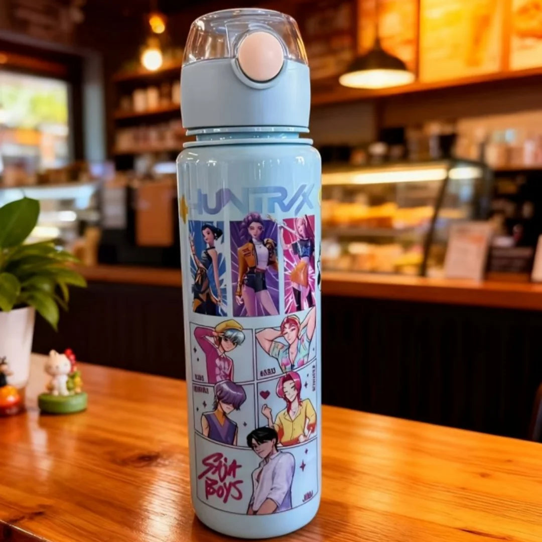 Borraccia con Cannuccia per Bambini | Design Cartoni Animati 700 ml