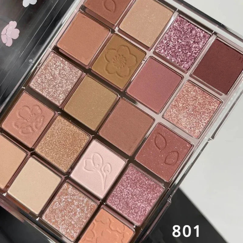 Palette Ombretti 20 Colori – Opachi, Glitter e Shimmer, Impermeabile 20g